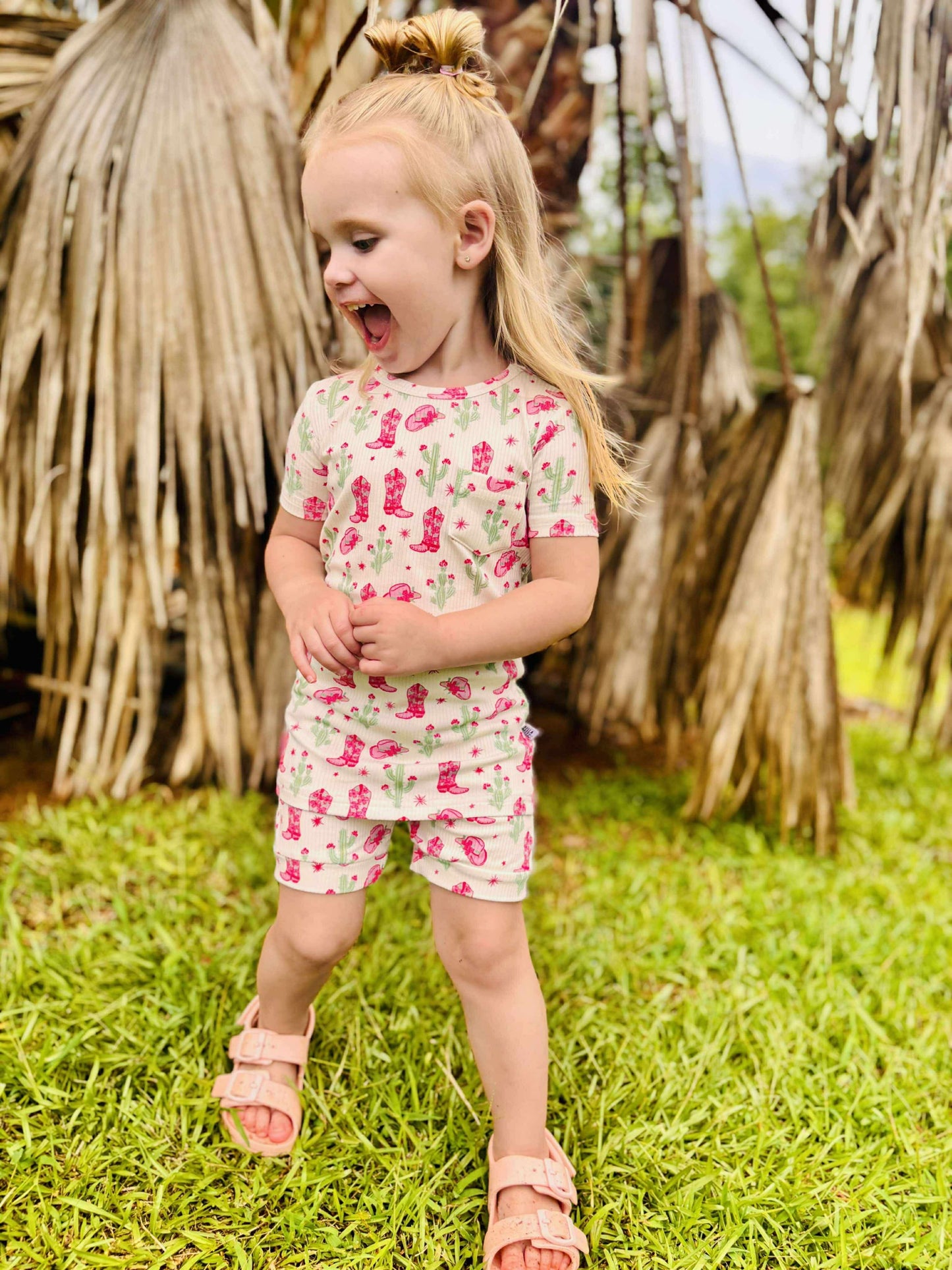 Coastal Cowgirl Ribbed Bamboo Short Set