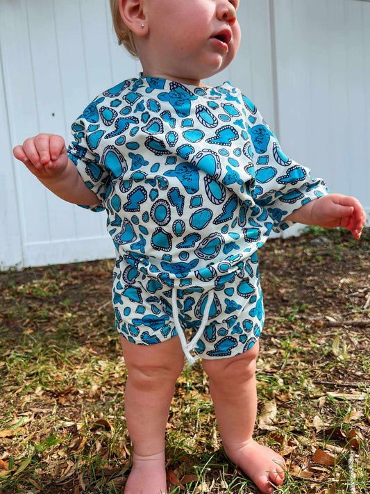 Western turquoise lounge set