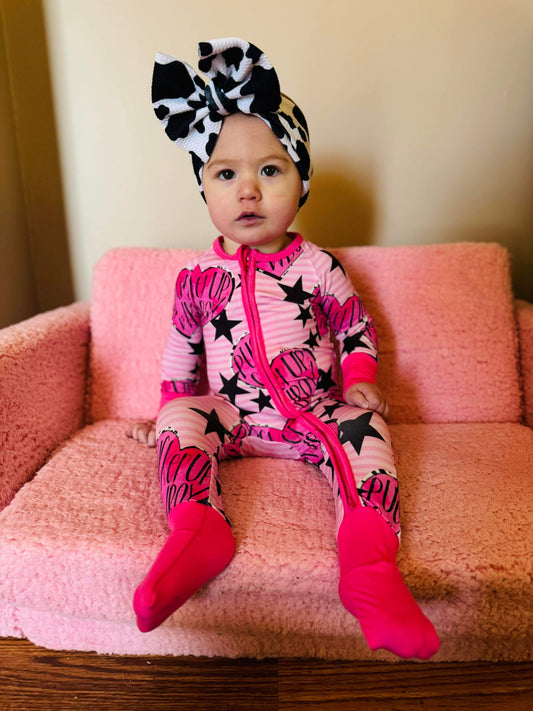 Pucker Up Cowboy Bamboo Sleeper (FINAL SALE)