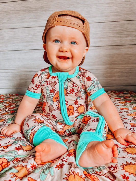 Wild West Short Sleeve Bamboo Sleeper (FINAL SALE)