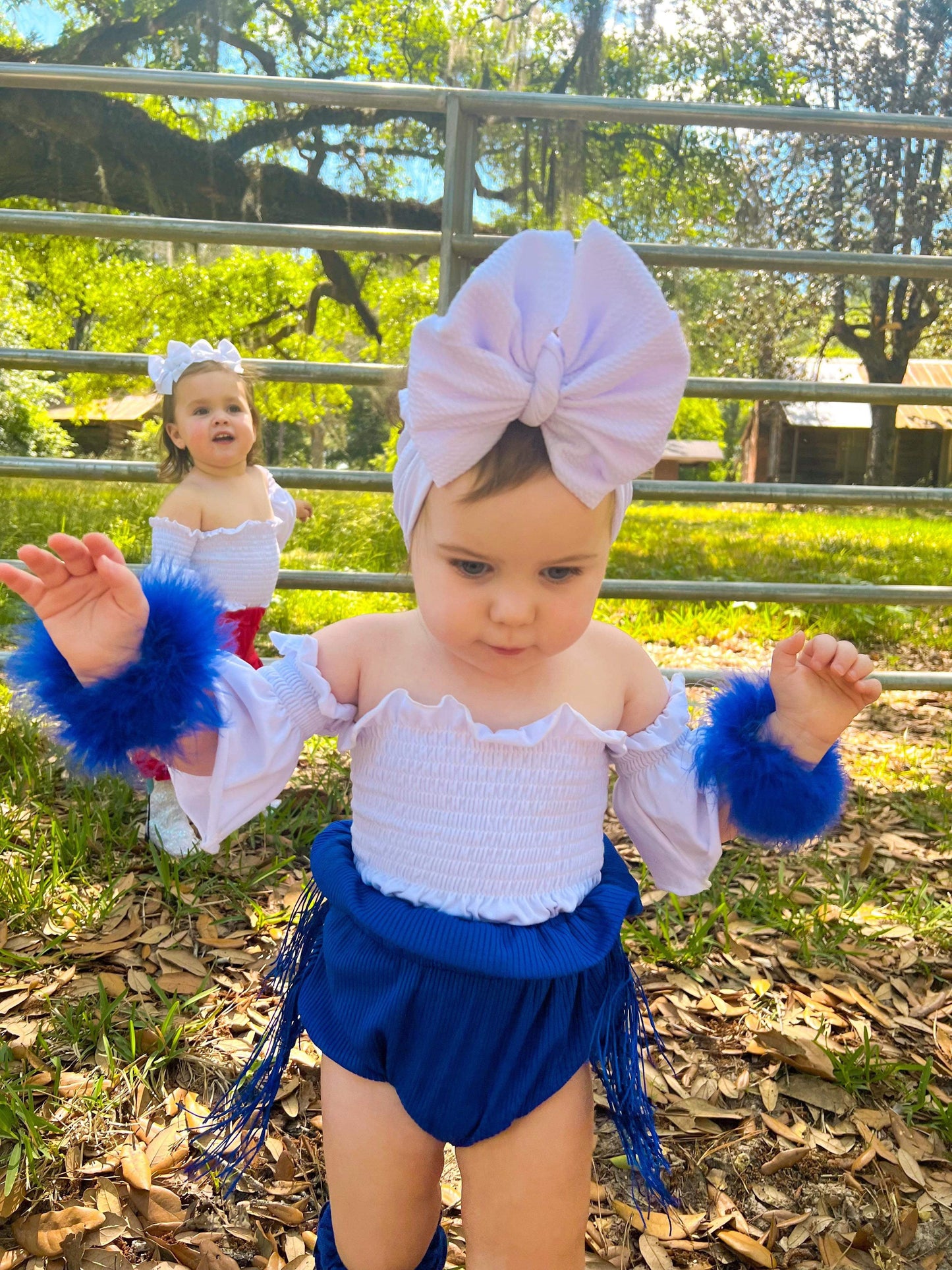 Royal Blue Fringe Bloomies (FINALSALE)