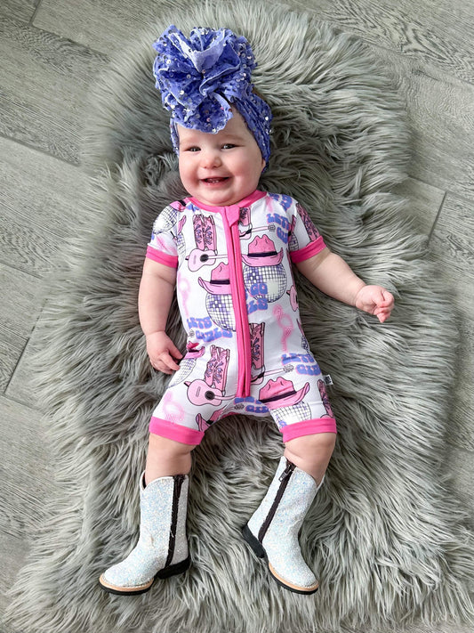 Let’s Go Girls Bamboo Shortie Romper (FINAL SALE)