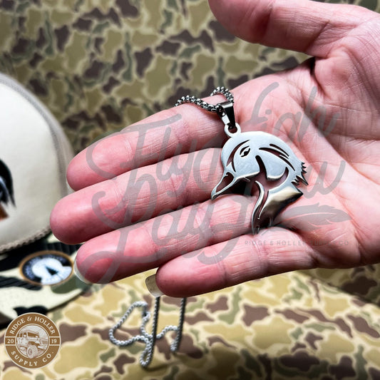 Wood Duck- Stainless Steel Necklace and Pendant *PREORDER*