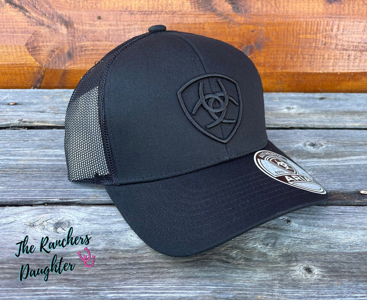 Ariat Men's Black Logo Ball Cap