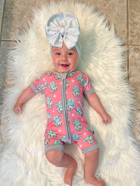 Disco Cowgirl Bamboo Shortie Romper (FINAL SALE)
