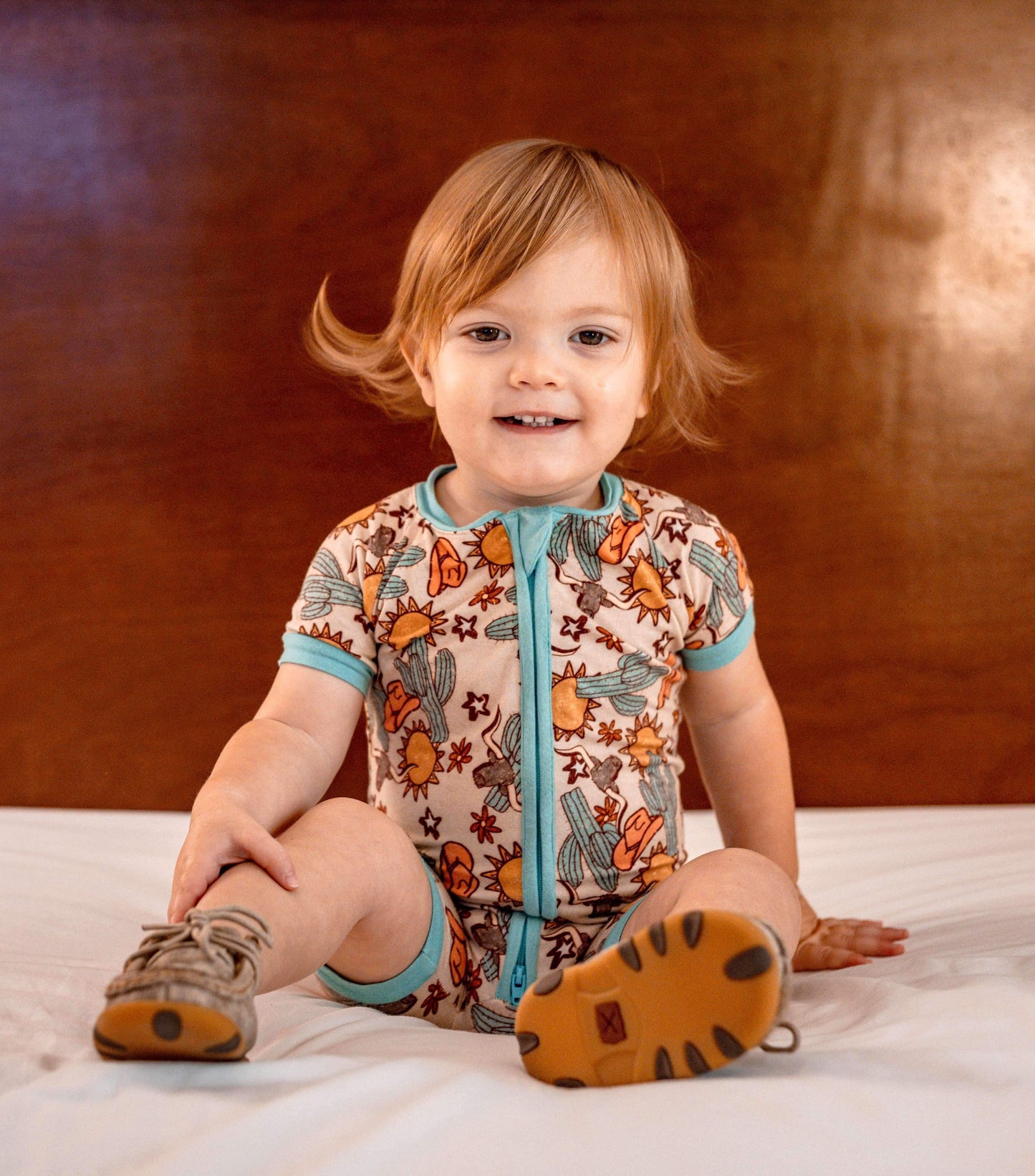 Wild West Bamboo Shortie Romper (FINAL SALE)