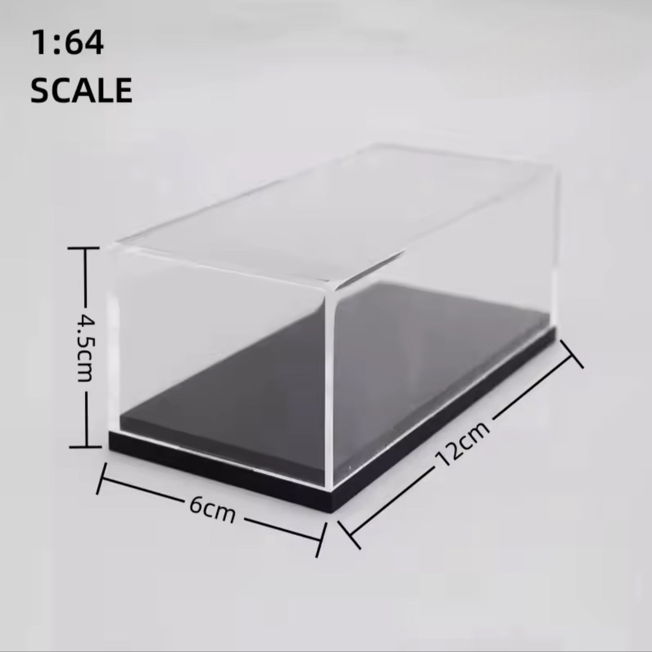 Clear Model Car Case Display Organizer Storage for 1/64