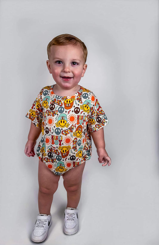 Rad Mama's Boy Oversized Bamboo Romper (FINAL SALE)