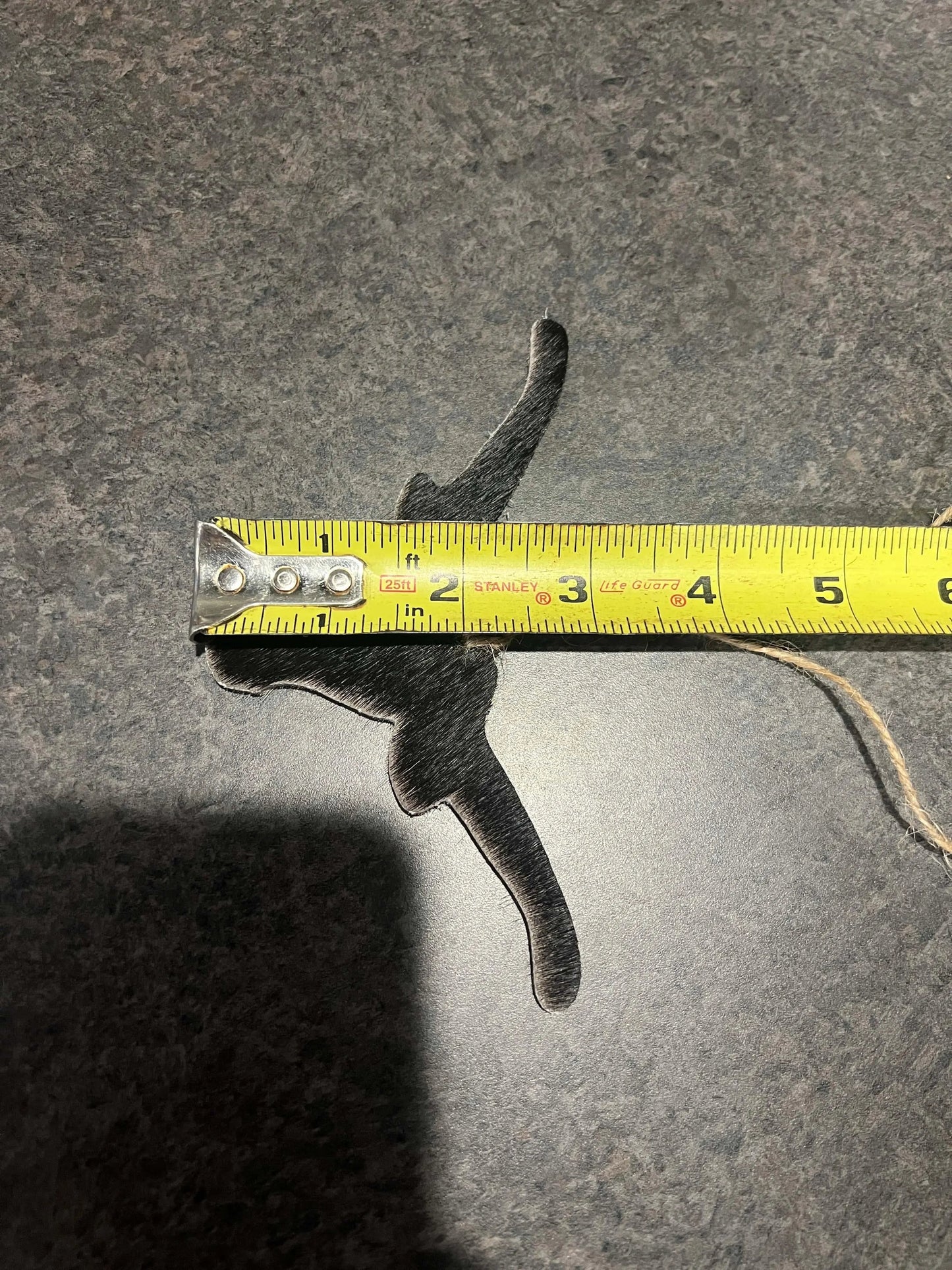 Cowhide Western Leather Christmas Ornament - Steer Head- Sold Individually