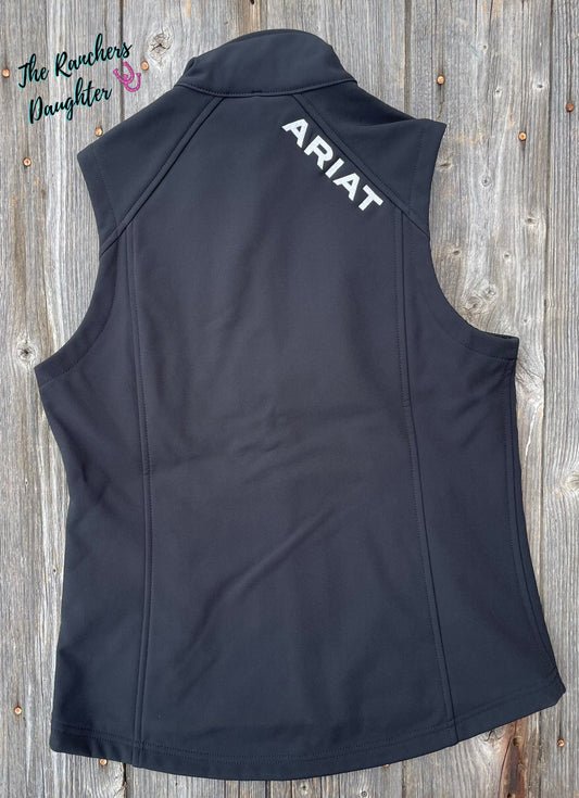 Ariat Women’s Black Logo Softshell Vest