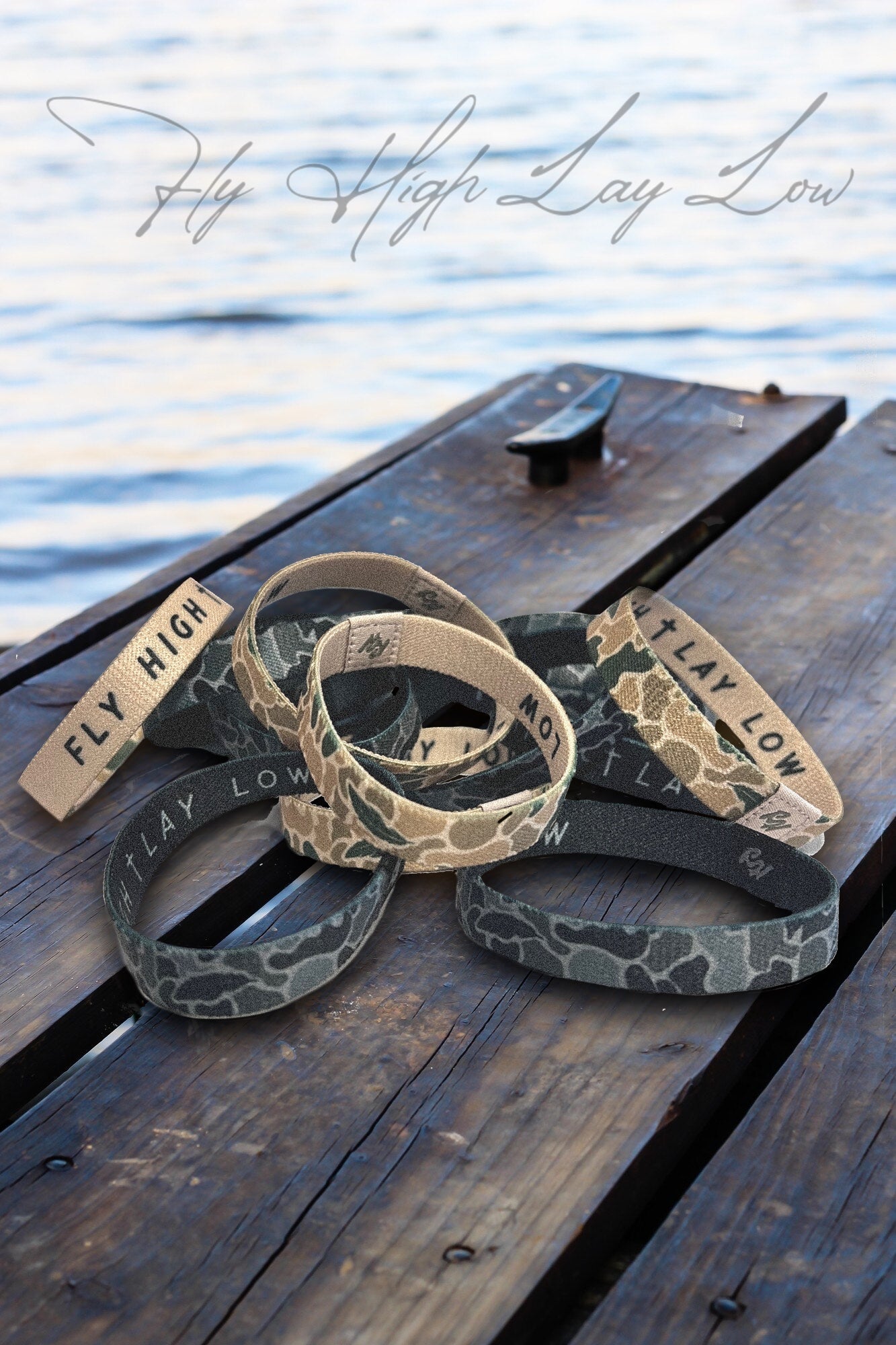 Fly High Lay Low Camo Bracelet Black *PREORDER*