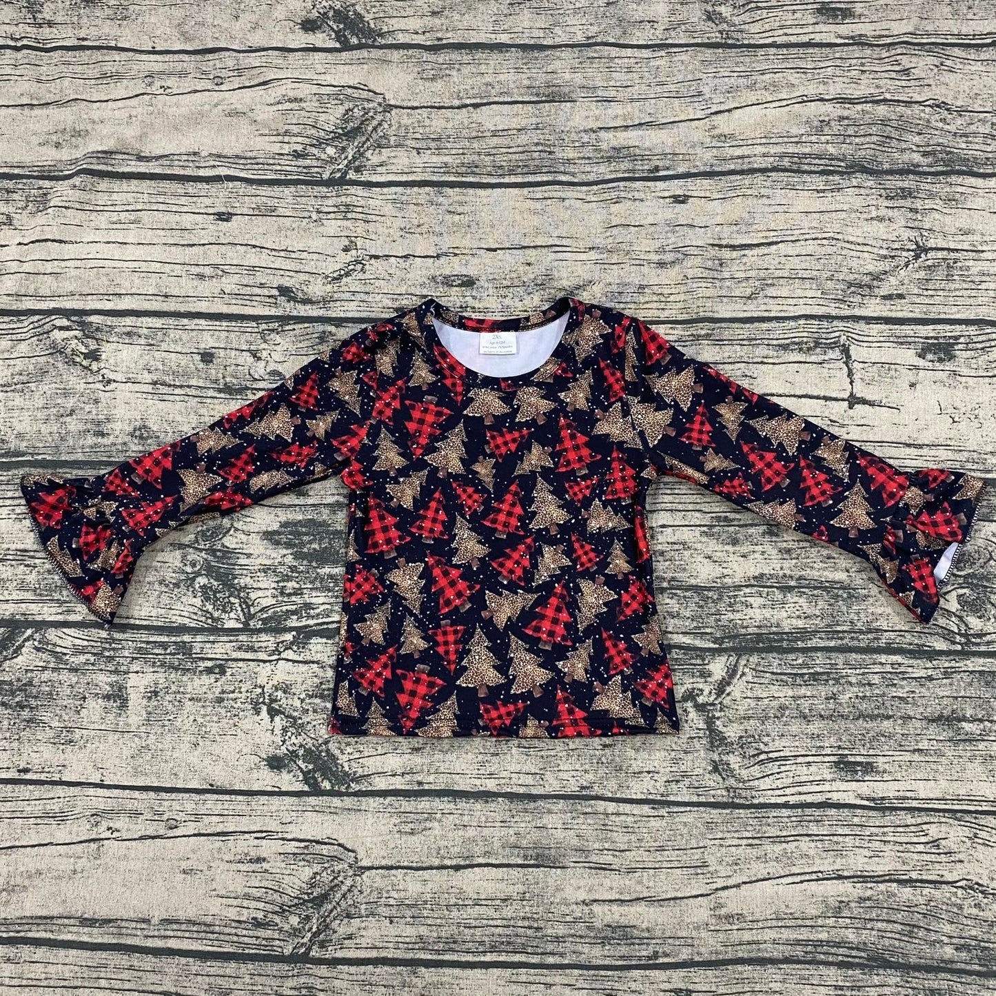 Trio trees Bell sleeve top