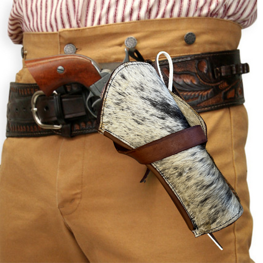 Cross Draw Western Holster | Real Cowhide - Speckled