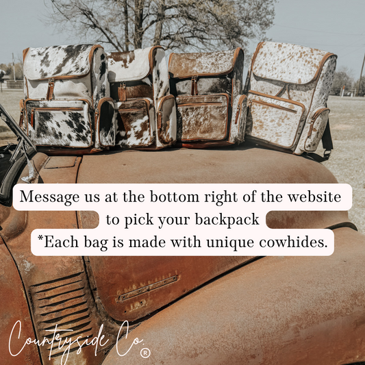 Boulder Cowhide Conceal Carry Backpack