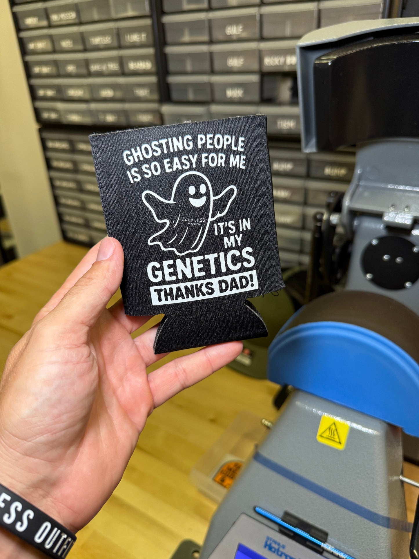 Ghosting People Koozie