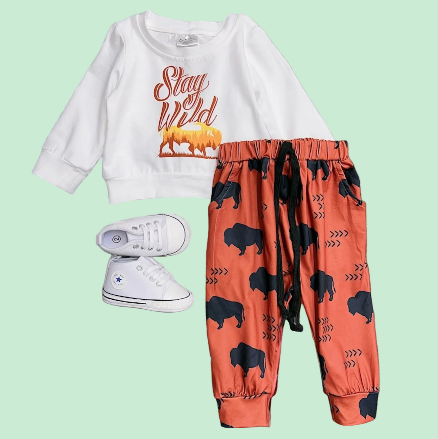 Stay Wild Boys 2 Piece Set