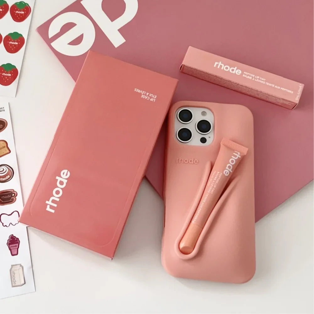 Rhode 4pc. Gift Set - Gift Bag, Phone Case for iPhone, Box & Lip Tint