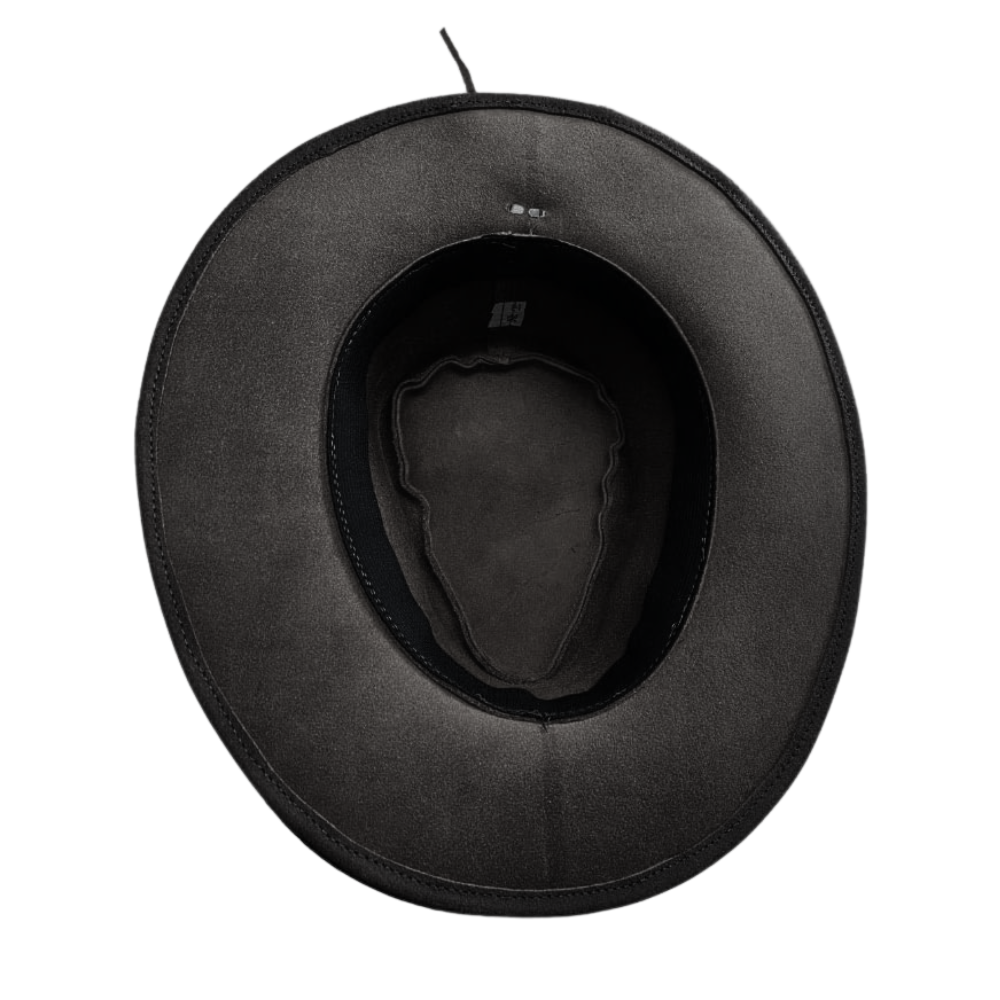 Leather Rancher Hat | Cowboy Hat- Black