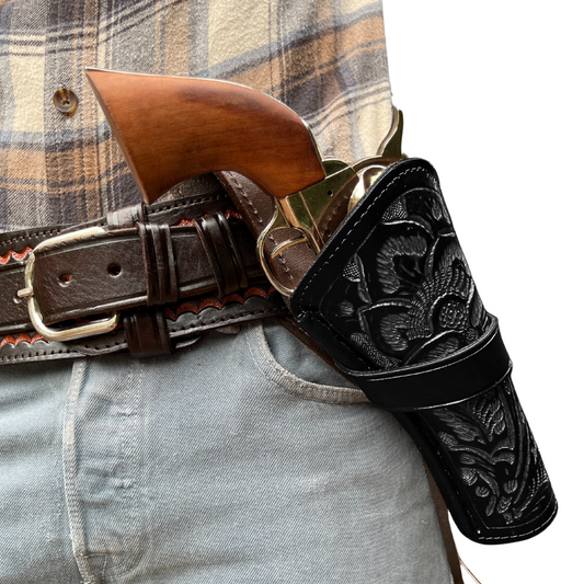 Cross Draw XL Leather Holster - Black