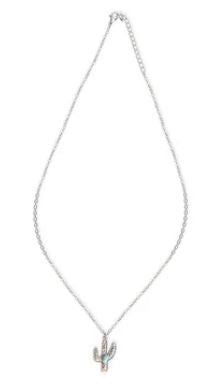 Desert Bloom Saguaro Cactus Necklace