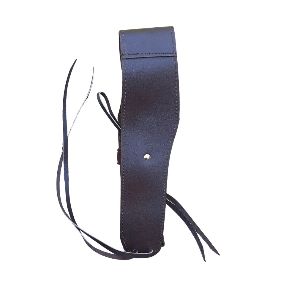 Hip Draw Leather Holster - Solid Dark Brown