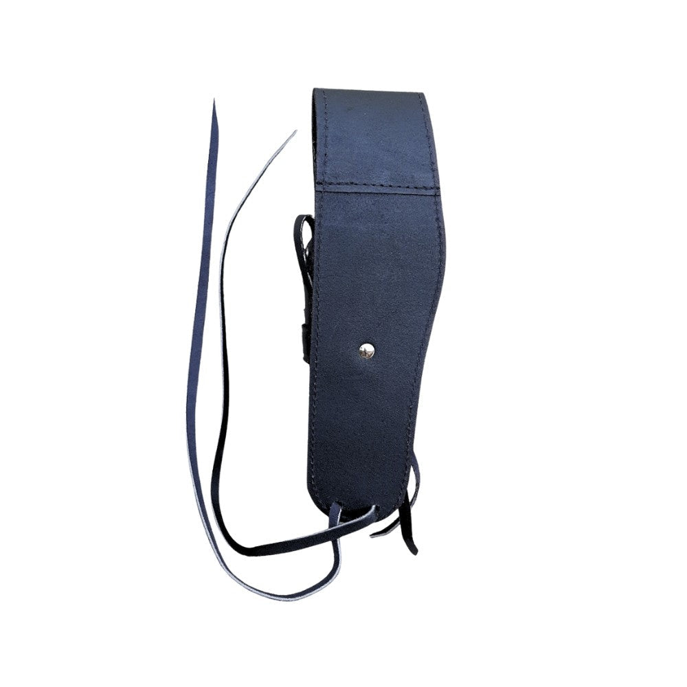 Hip Draw Leather Holster - Solid Black