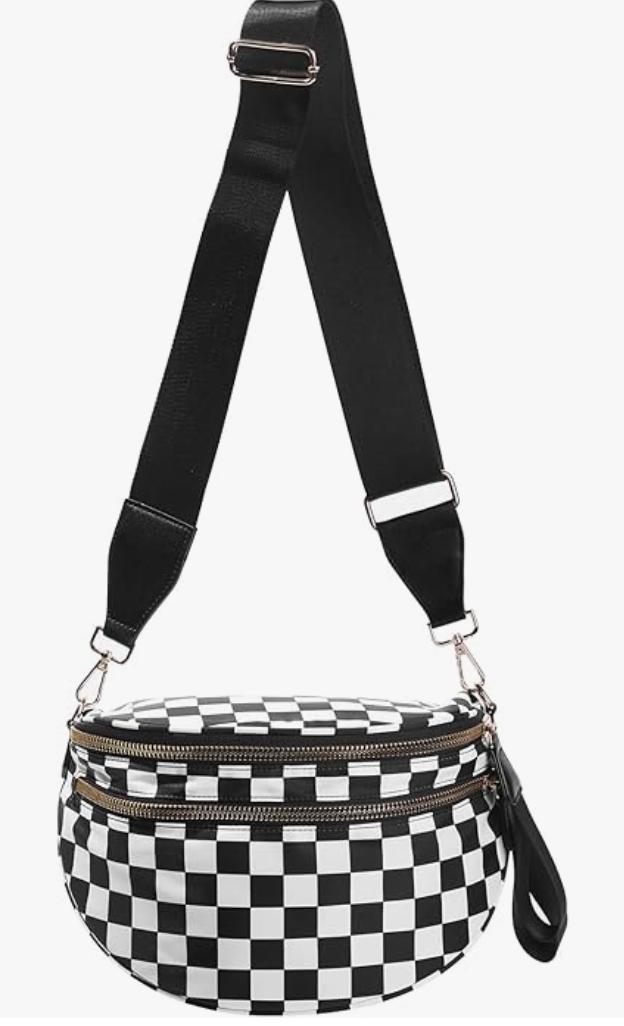 First To Finish Checkered Bag – Crossbody