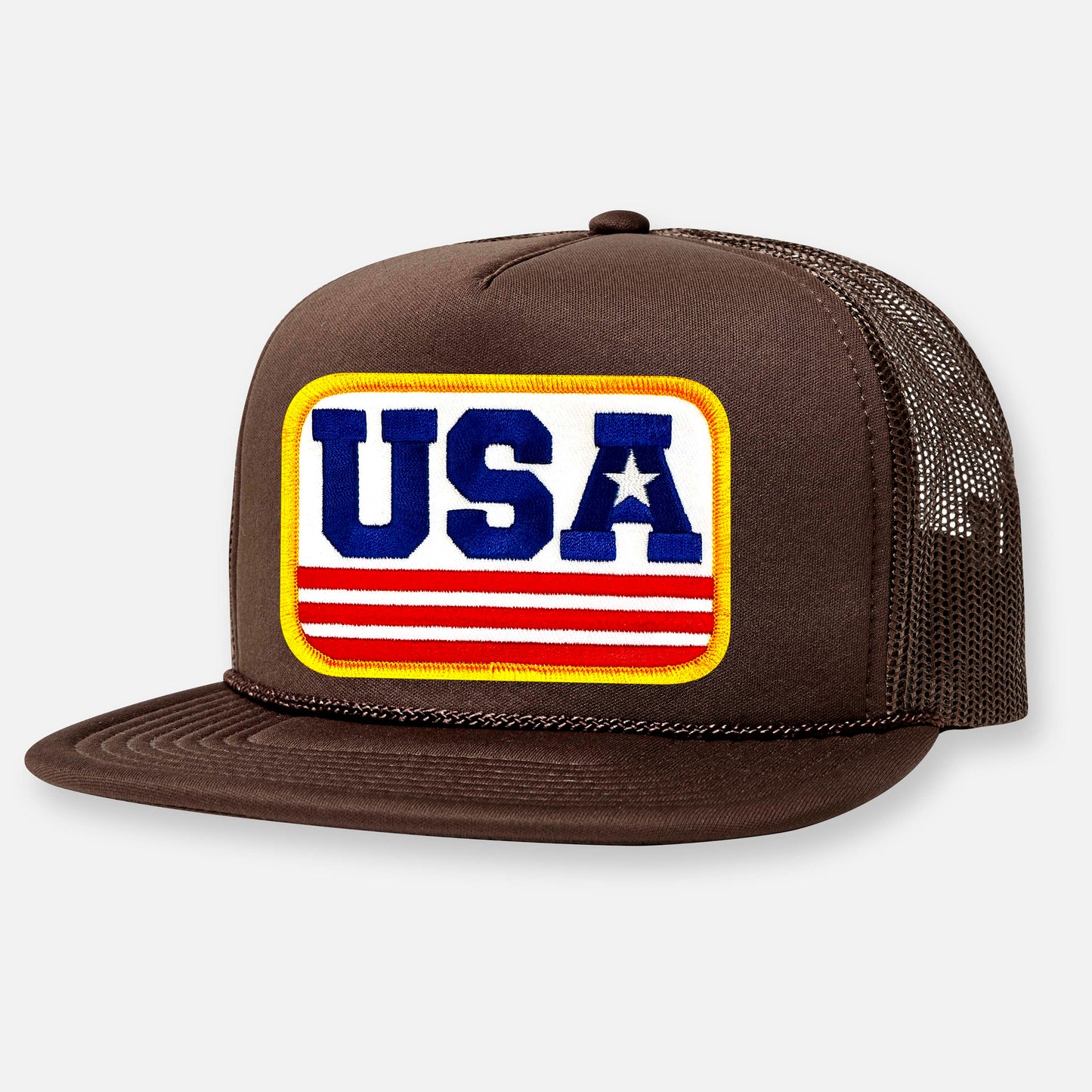 USA FLAT BILL PATCH HAT