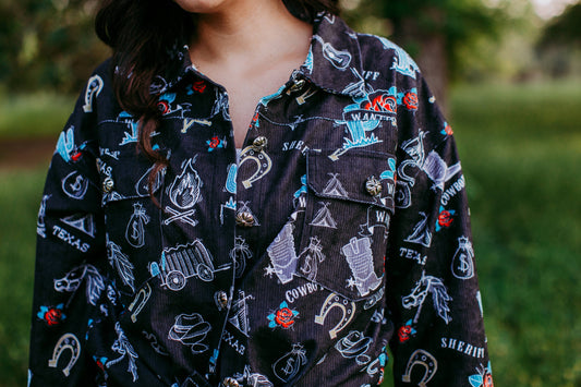 Texas Rodeo Western Shacket