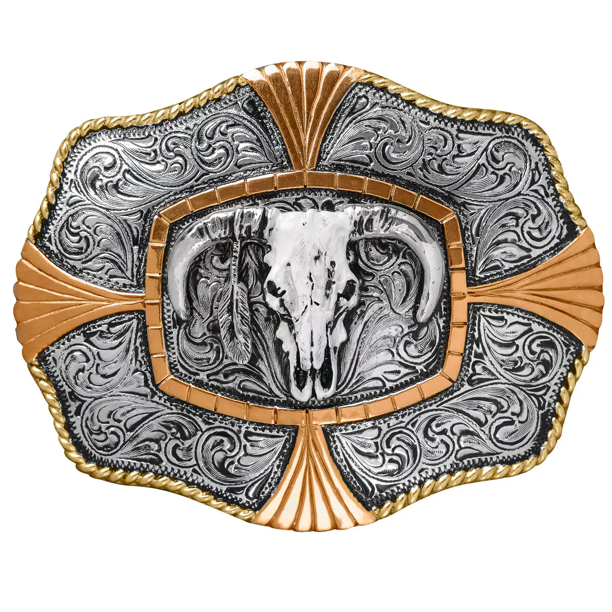 Crumine Steer Skull - Belt Buckle