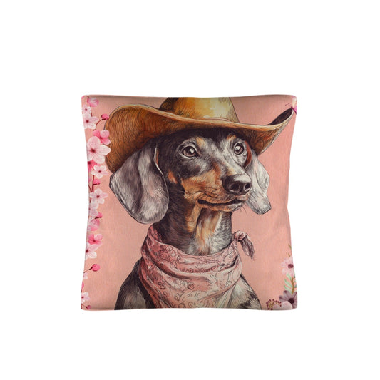 Danilo Painted Dachshund Pillow Case Made in America