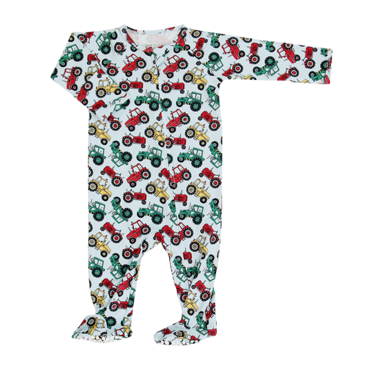 Down on the Farm Zipper Footie