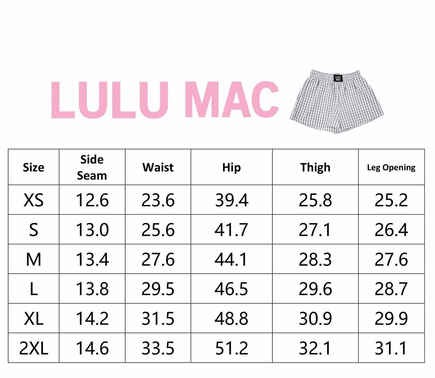 BXGH-PINK GINGHAM BOXER SHORT