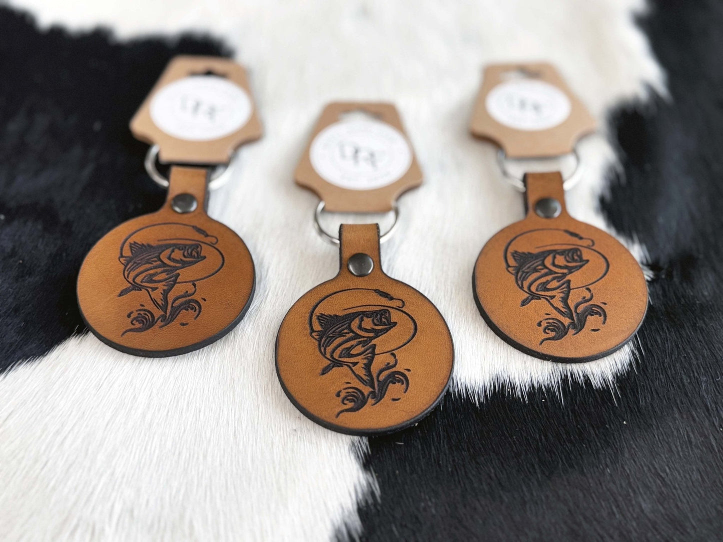 Fish Leather Keychain - Texas Made