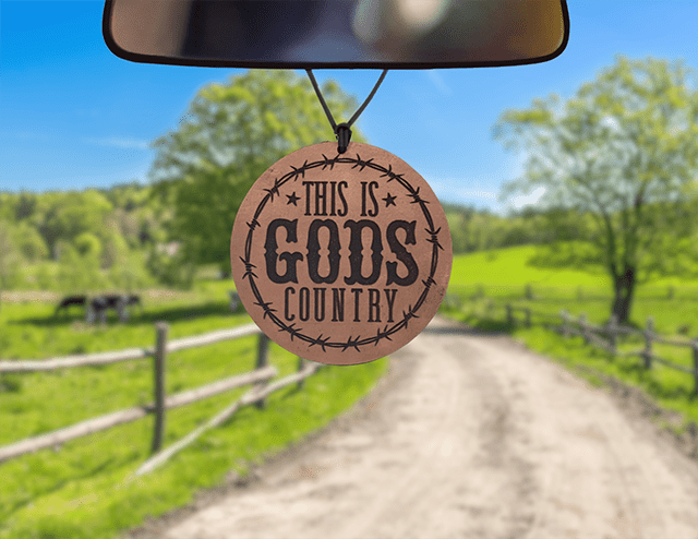 Gods Country Leather Car Freshener
