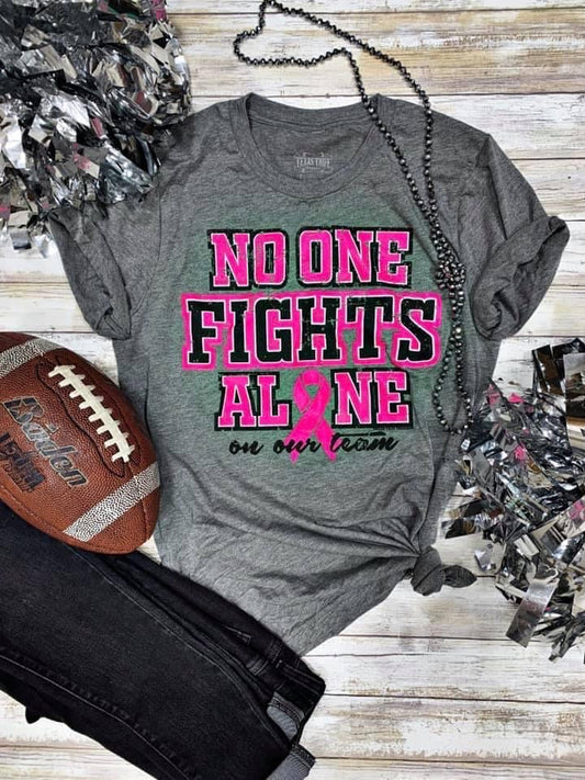 No One Fights Alone Tee 💗🖤