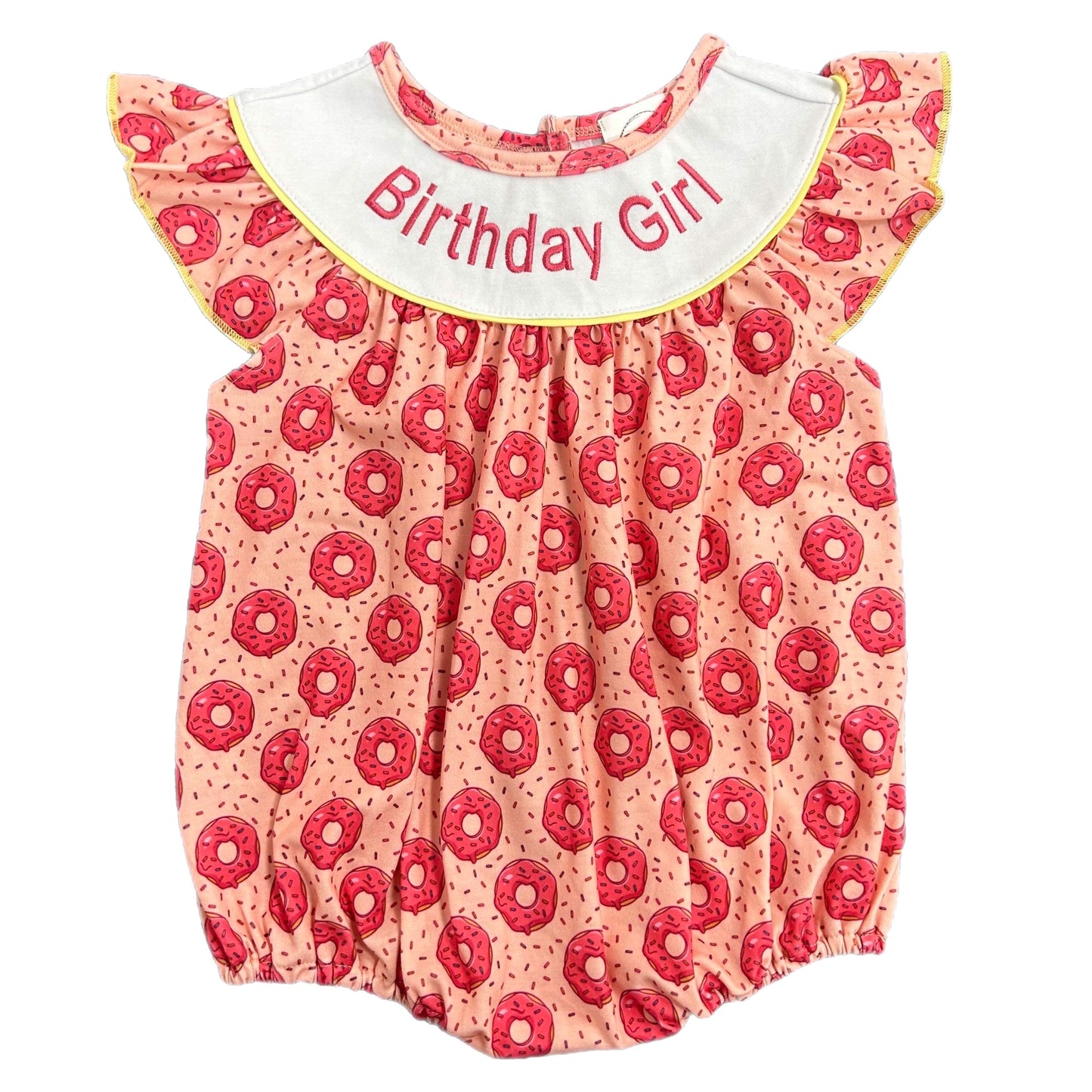 Birthday girl donuts romper