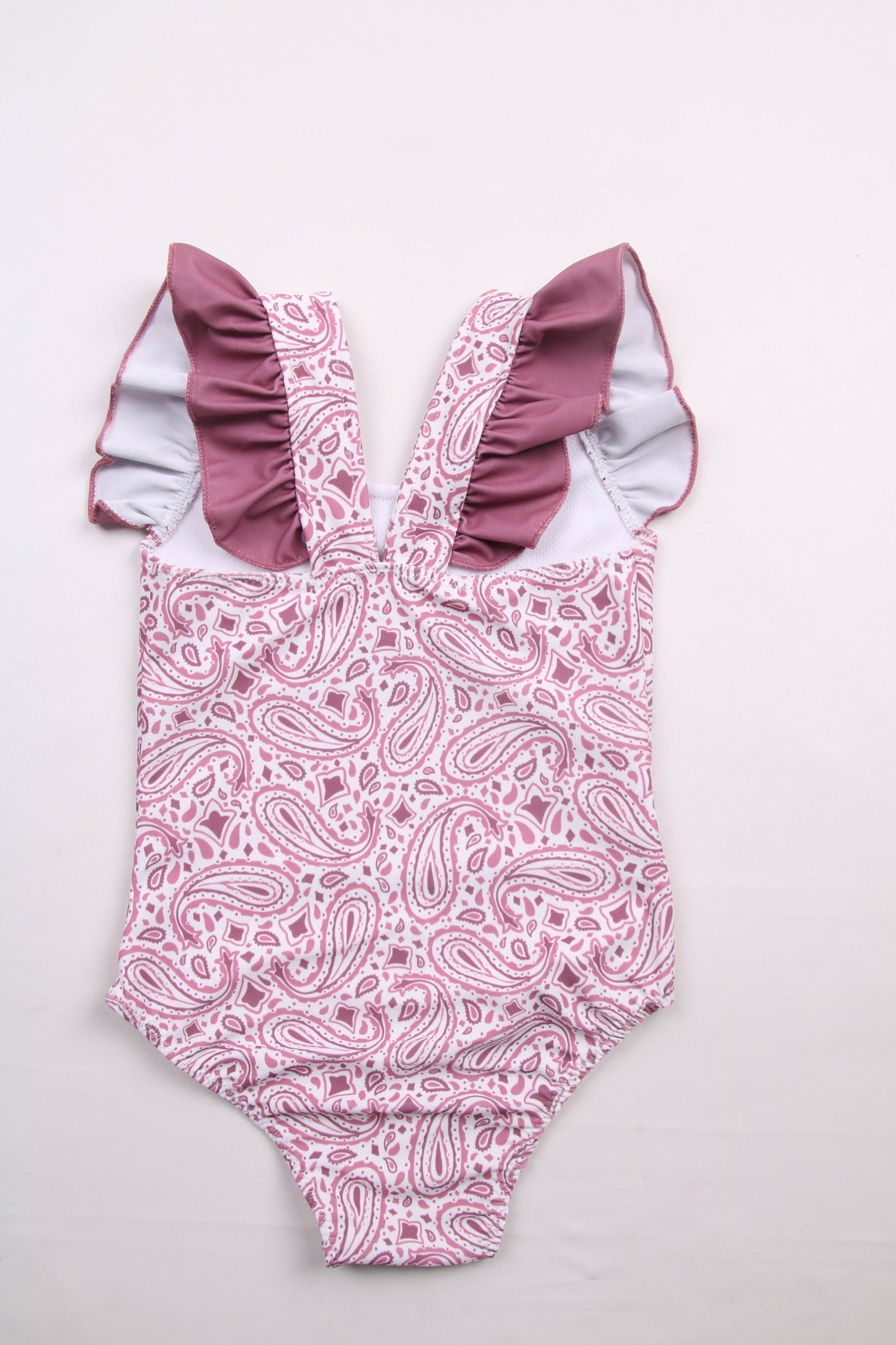 Pretty Paisleys Ruffle One Piece Swimsuit