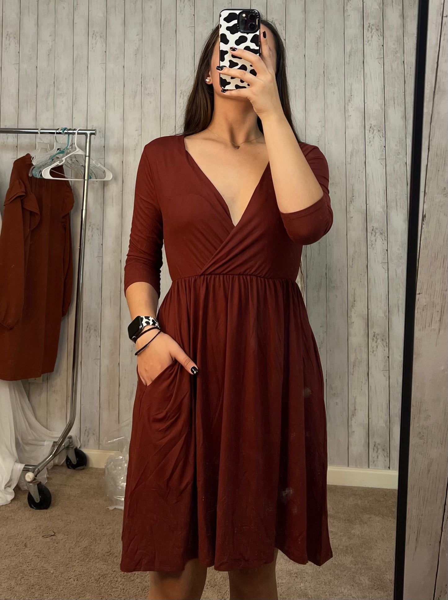 Dark Rust Dress