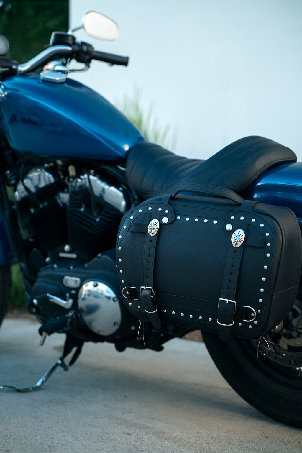 Motorcycle Saddle Bags / Bicycle & eBike Saddle Bags - Real Leather