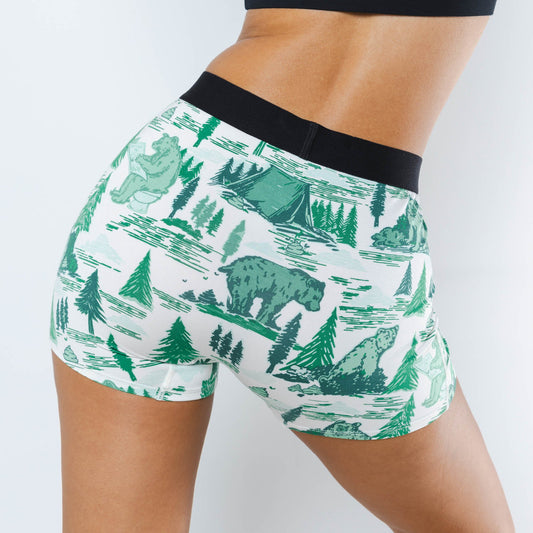 The Does A Bear | Green Toilet Bear Women’s Boxers