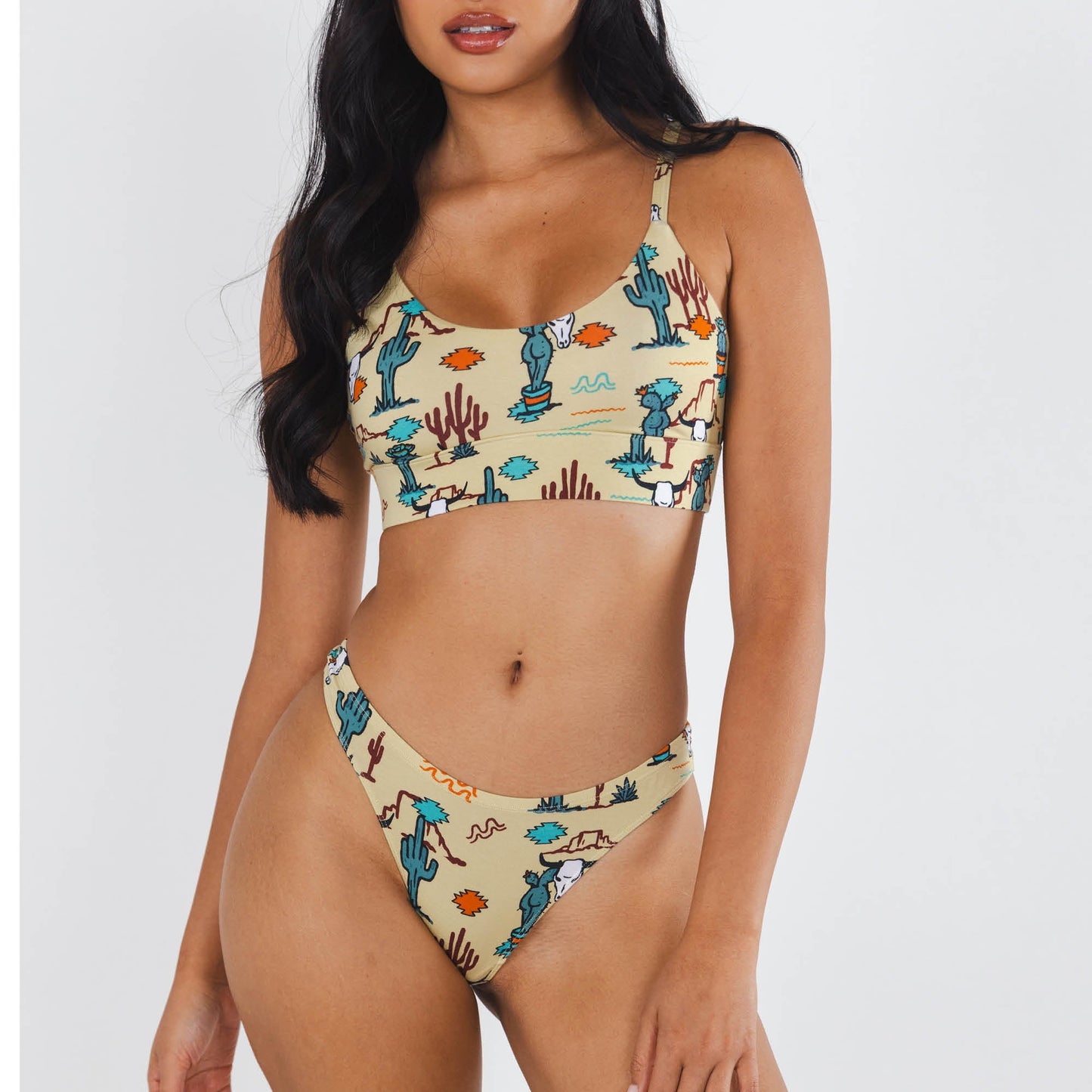 The Mirage | Western Cactus MicroModal Thong