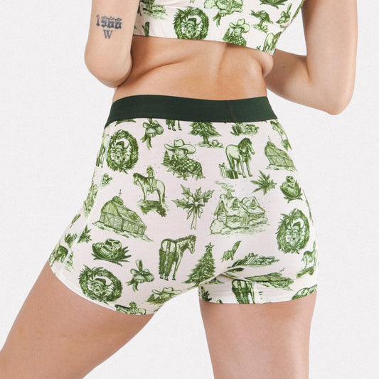 The Western Wonderland | Western Toile Women’s Boxers