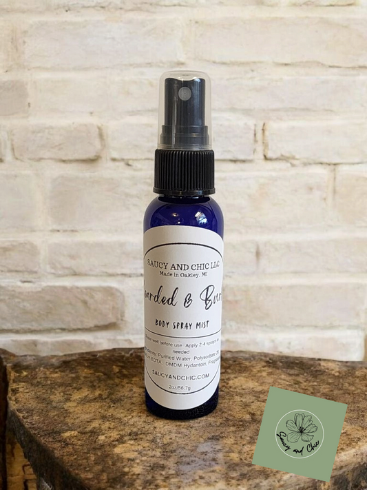 Bearded & Burly Body Mist – Bold, Woody & Masculine Fragrance for Men