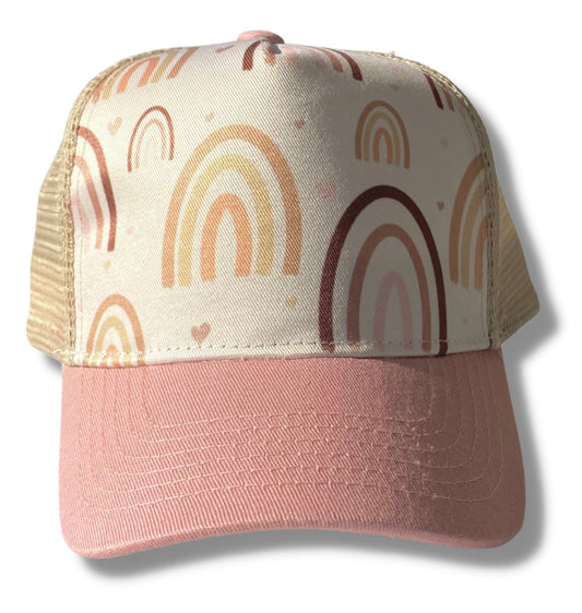 Rose Rainbow Trucker Hat