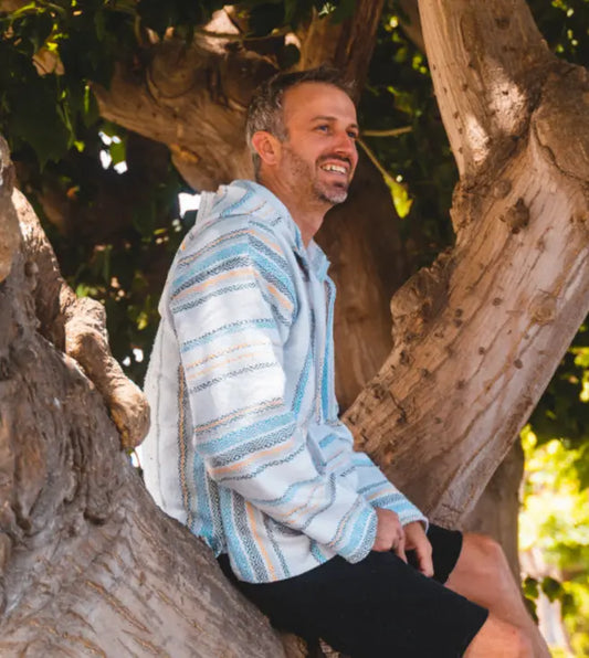 Baja Hoodie Mexican Pullover Sweater - Diamante