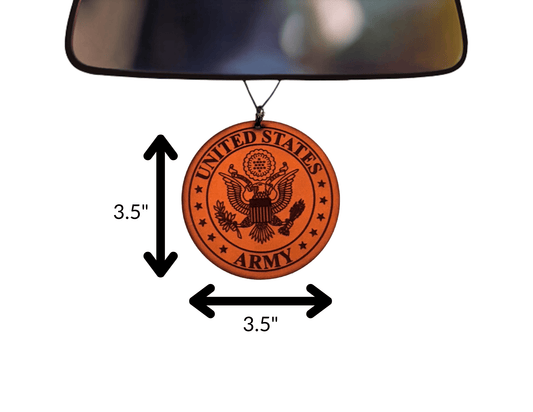 US Army Leather Car Freshener