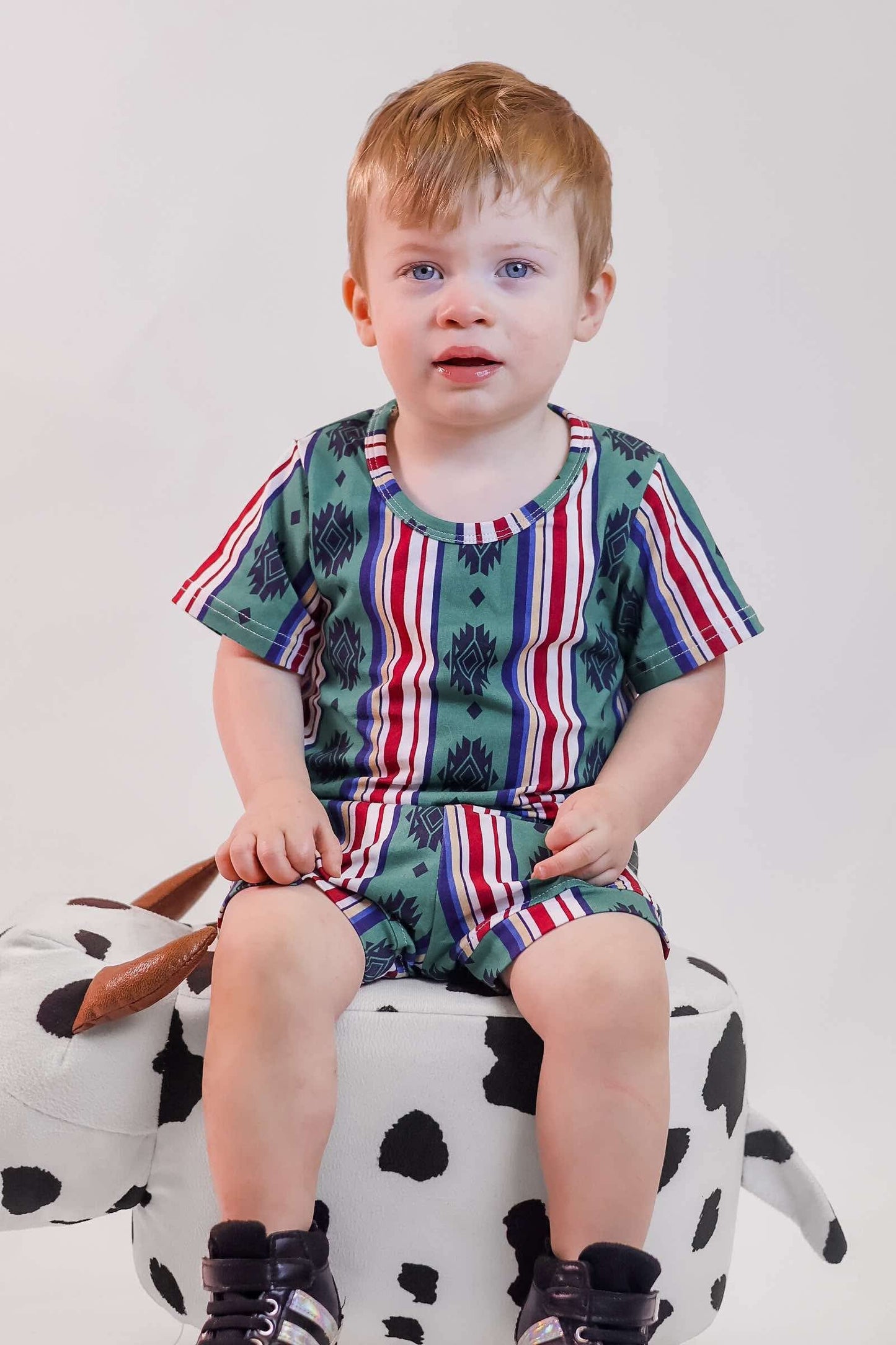 Green Aztec Short Set (FINAL SALE)