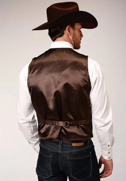 Roper Classic Suede Leather (Brown) - Men's Vest