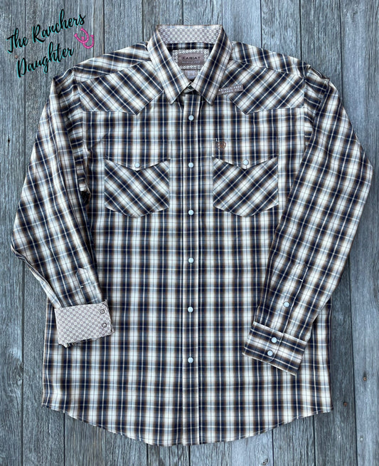 Ariat Men's Wrinkle Free Ethan Classic Fit Shirt